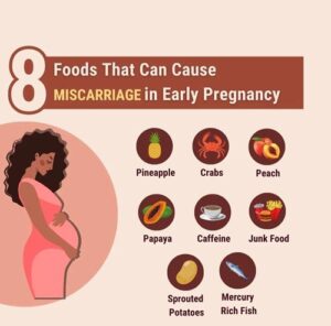 چه غذاهایی باعث سقط جنین در بارداری می شود